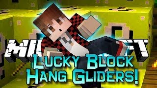 Minecraft: Lucky Block Hang Gliders! Modded Mini-Game w/Mitch & Friends!