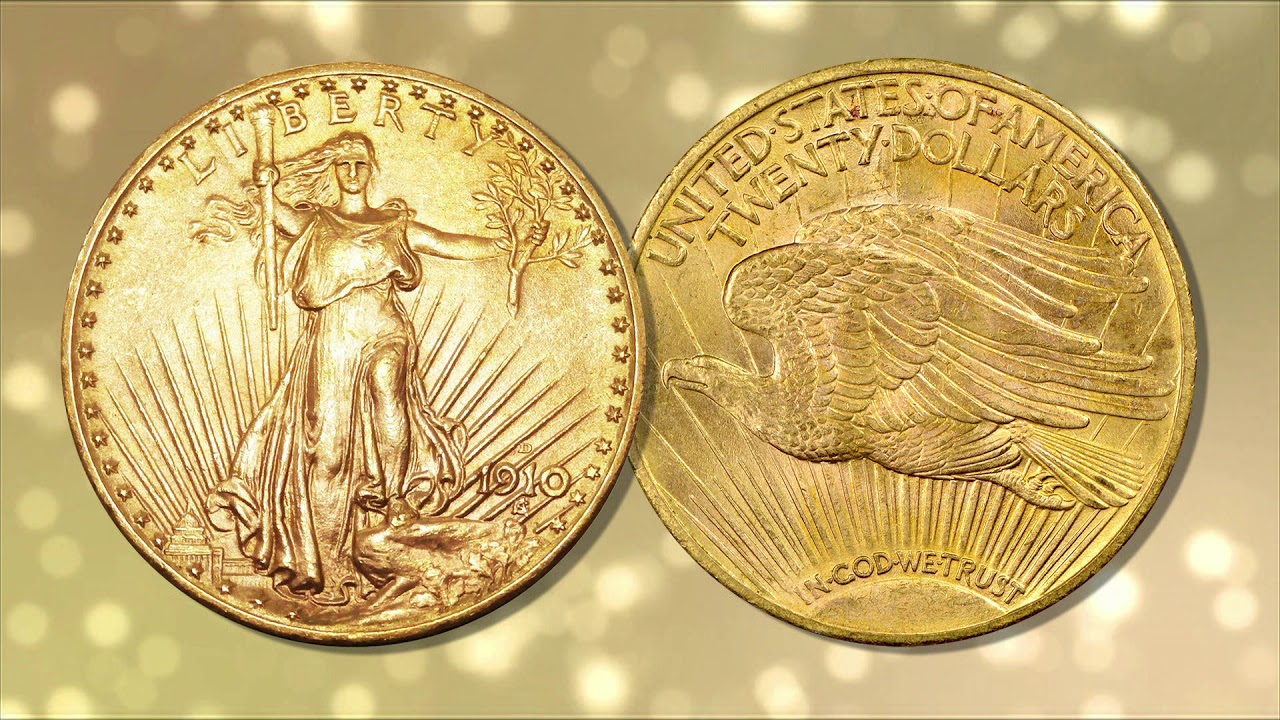 American Double Eagles Gold 20 Coins.
