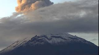 Extraordinaria explosión del Volcán Popocatépetl 11 de junio 2014 6:36am