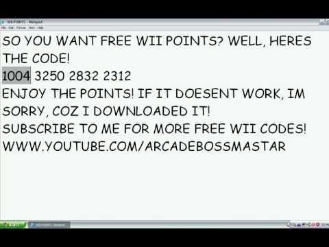 how to get wii points for free