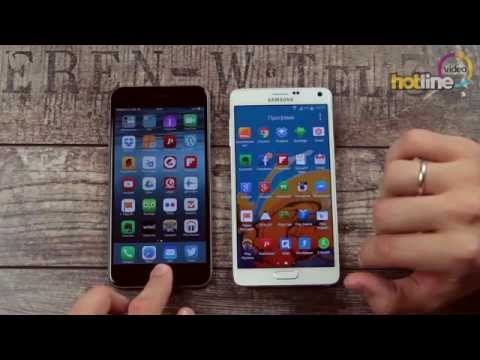 Сравнительный видео обзор: Apple iPhone 6 Plus против Samsung Galaxy Note 4