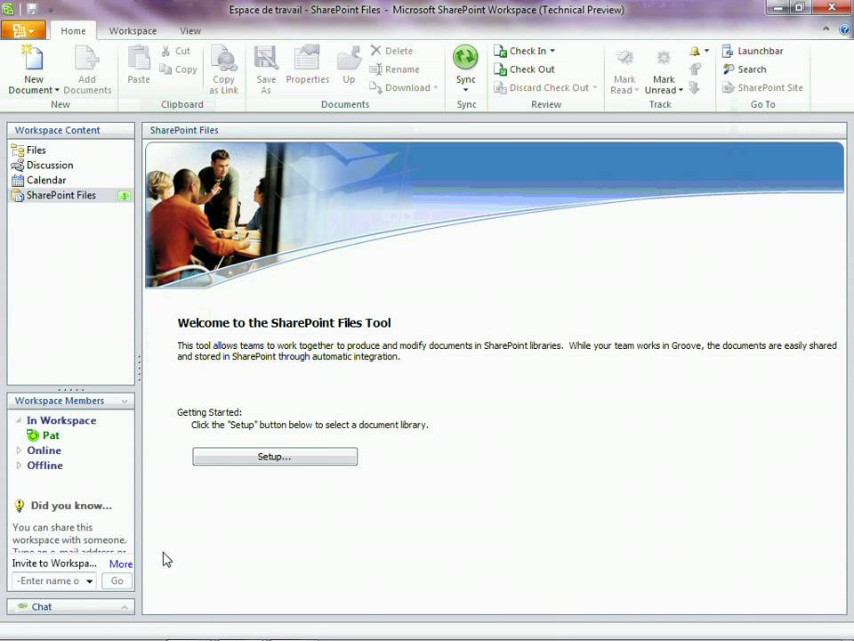 SharePoint Workspace 2010 3 Classic Workspace - YouTube