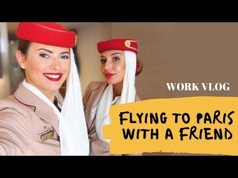 FLYING TO PARIS WITH A FRIEND - FUNNY | Emirates Cabin Crew