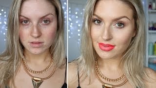 Chit Chat Dewy Skin Foundation Routine ♡ Bright Daytime Red Lips!