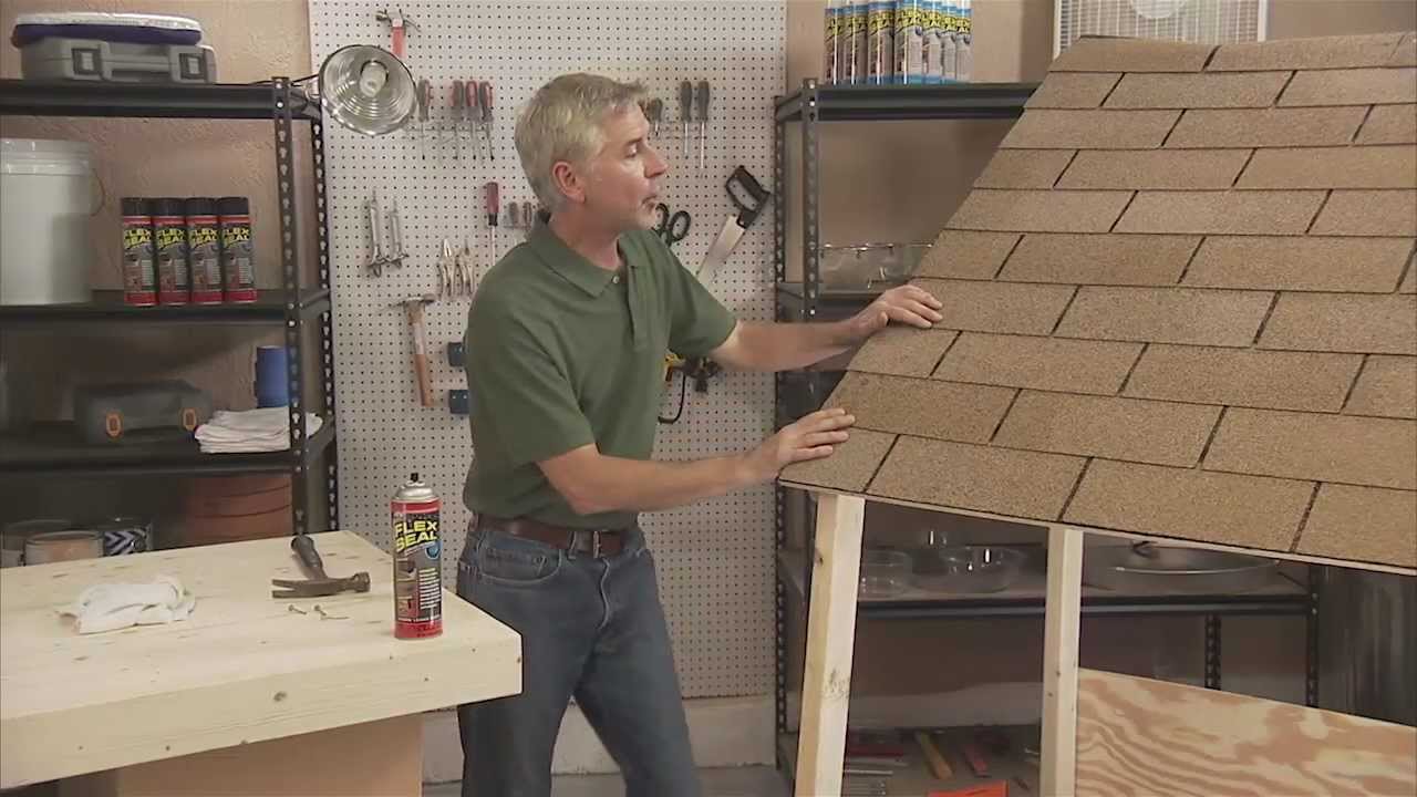 TESTED How to Repair Shingle Damage with Flex Seal YouTube