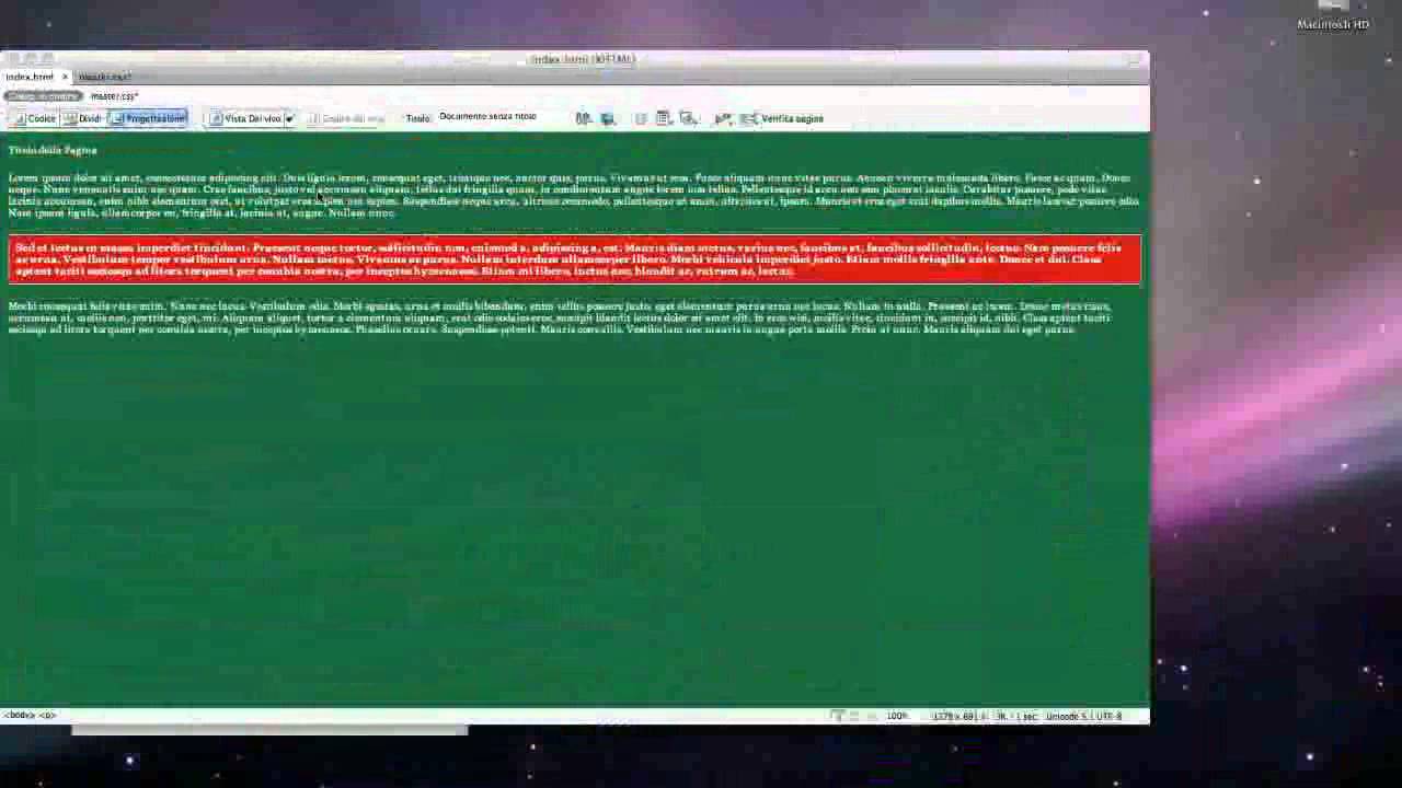 Dreamweaver CS4 - Creare Classi e ID con i CSS - YouTube