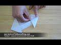 How to fold an origami paper spaceship
