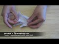 How to fold an origami paper spaceship