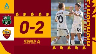 GIUGLIANO E KUMAGAI! 8 su 8 ✅ | Sassuolo 0-2 Roma | HIGHLIGHTS SERIE A FEMMINILE