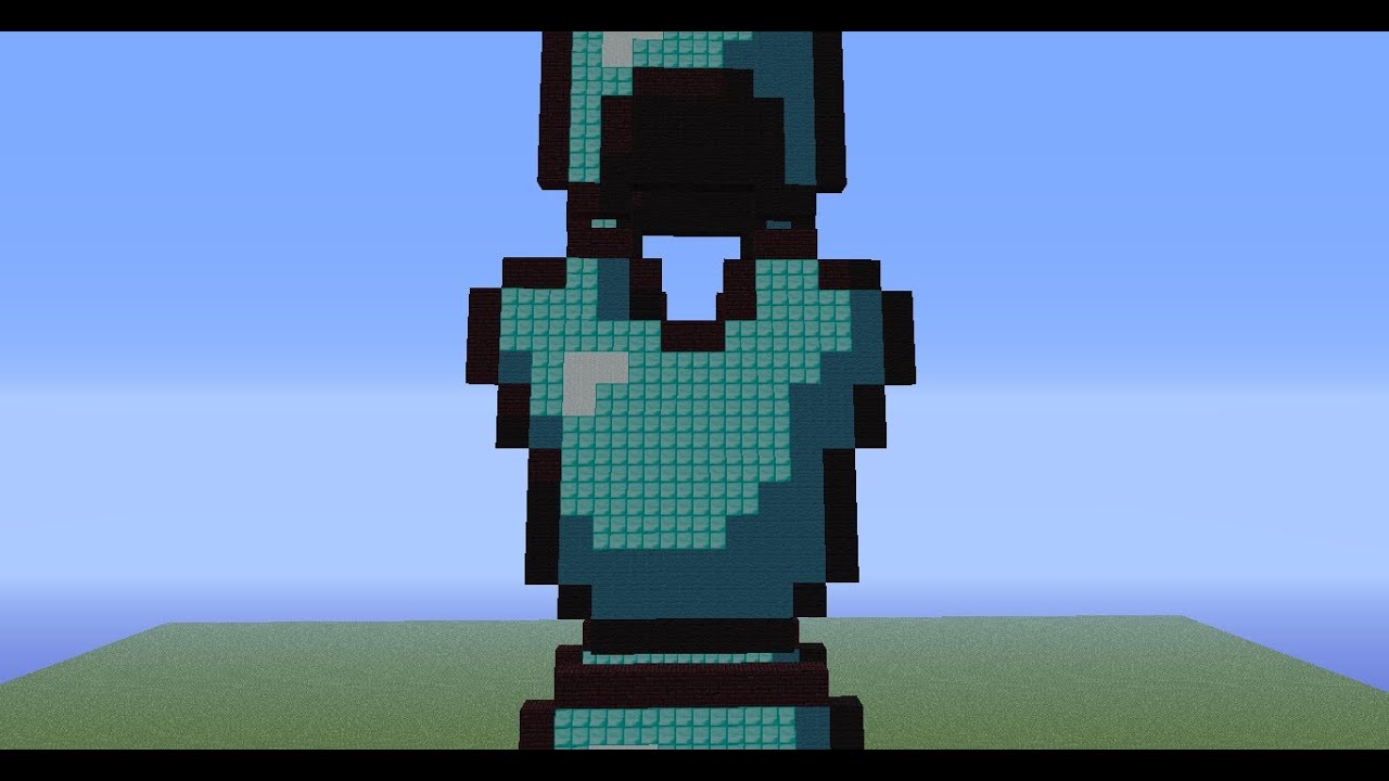 minecraft pixel art tutorial 57: Diamond Chestplate - YouTube