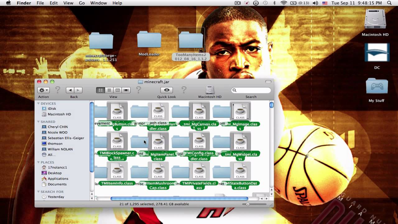 How to install Minecraft Forge, Modloader, Toomanyitems: Mac, Maybe PC ...