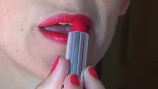 face of the day "red lips and nails"