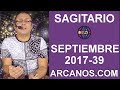 Video Horscopo Semanal SAGITARIO  del 24 al 30 Septiembre 2017 (Semana 2017-39) (Lectura del Tarot)