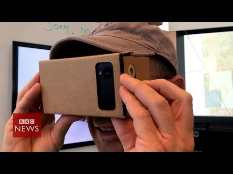 Google's DIY virtual reality cardboard headset -