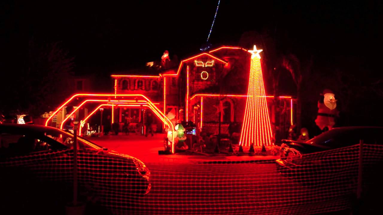 Christmas Lights in Queen Creek, AZ 2012..Gangnam Style..Loop of ...