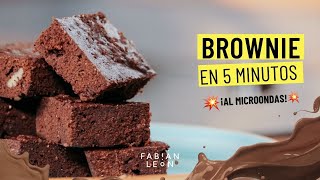 Brownie de chocolate al microondas en 5 minutos