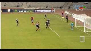 Garabag - Piast Gliwice / First goal by Marcin Robak