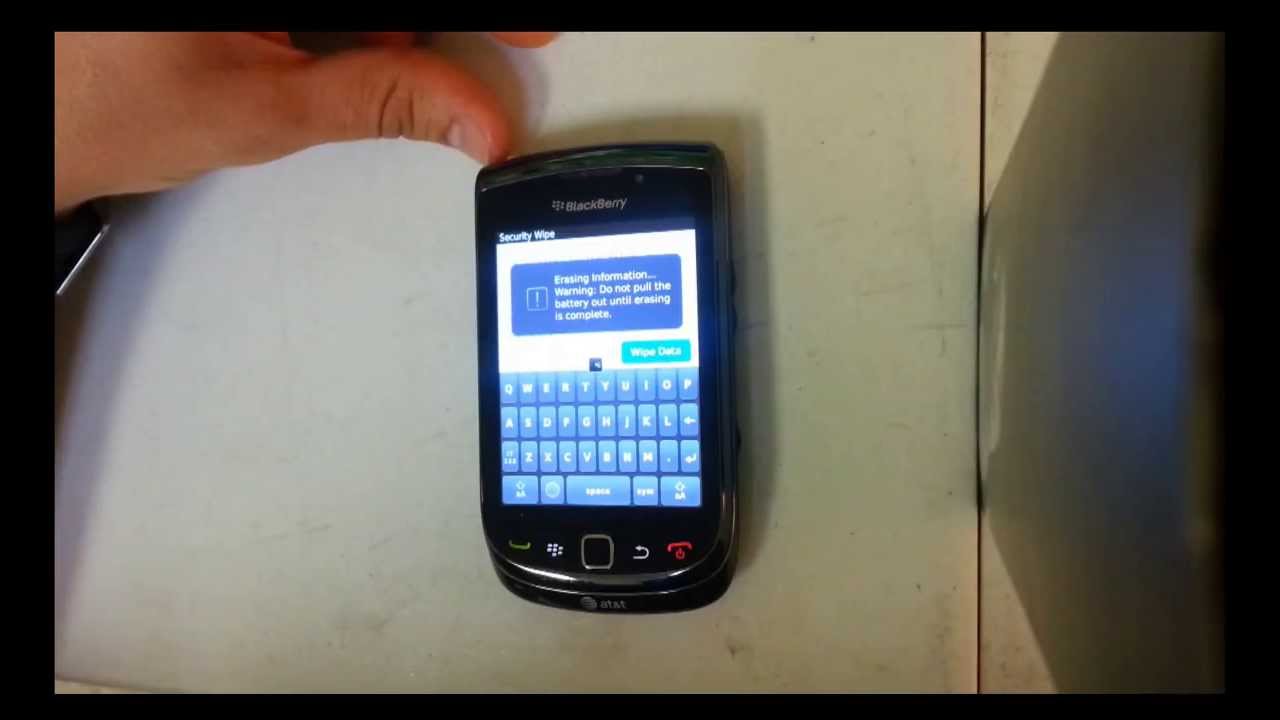 Hard reset blackberry torch