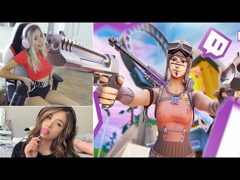 KILLING GIRL TWITCH STREAMERS #2 (Funny Reactions) - Fortnite