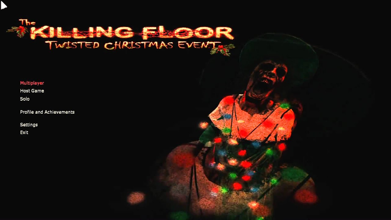 Killing Floor Twisted Christmas Event Menu Animation YouTube