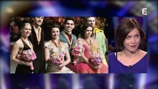 Nathalie Péchalat compagne de Jean Dujardin, patineuse On n'est pas couché 24 mai 2014 #ONPC