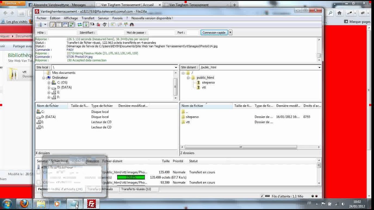 Tuto cmt mettre un site en ligne avec filezilla  YouTube