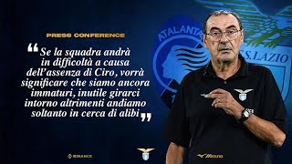 Atalanta-Lazio | Mister Maurizio Sarri in conferenza stampa