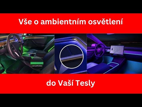 video Kompletní sada ambientního osvětlení do celého auta