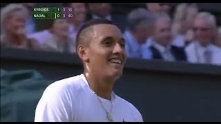 Nick Kyrgios hits 'shot of the year' v Nadal - Wimbledon 2014