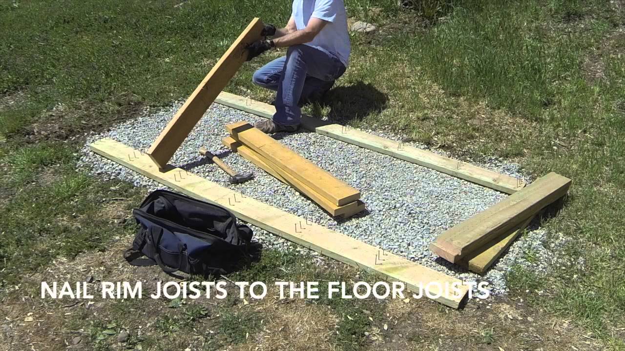 How To Build A Lean To Shed - Part 1 - Gravel Foundation And Floor 