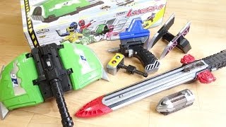 イマジネーションで遊ぶ！DXレンケツバズーカ & エナジーレッシャー レビュー！合体発車砲 トッキュウジャー5人の武器が1セット