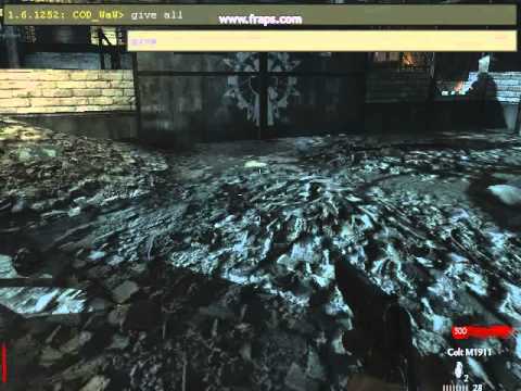 ... use cheat codes on call of duty world at war nazi zombies. - YouTube