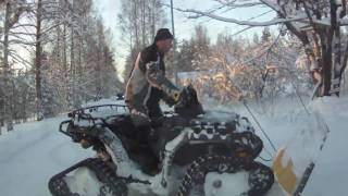 ATV plowing