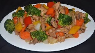 Comida china - Pollo con brócoli