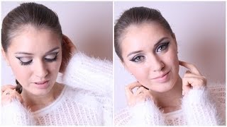 Яркий Новогодний Макияж пошагово Christmas Make Up Tutorial RUS