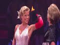 Julianne and Derek Hough performing the Jive