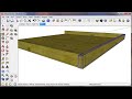 Sketchup Tutorial - Model a Shed (Part 1) - Floor Framing