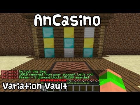 Minecraft Bukkit Plugin - AnCasino - Slot machine casino! - YouTube