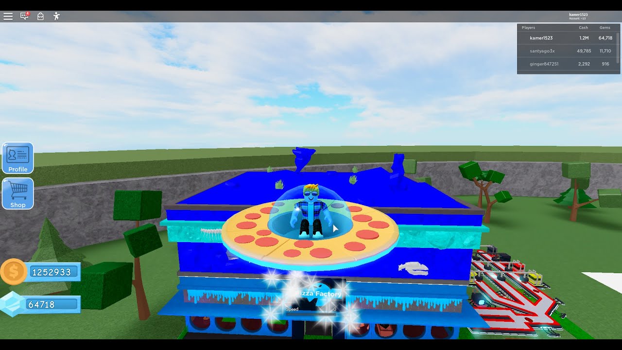 There Is A Ufo In End Pizza Factory Tycoon Roblox