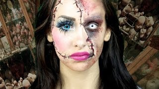 Horror Doll - A Scary Halloween makeup tutorial (LaCindina-CindySold)