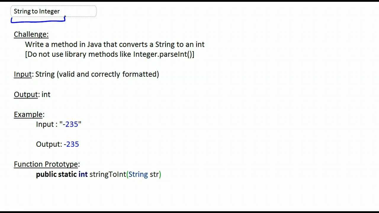 FUNCTION STRING TO INTEGER function string to integer: