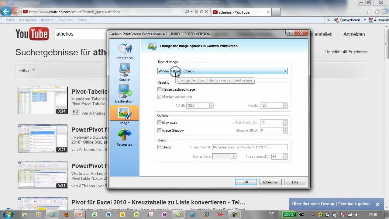 Screenshots - Gadwin PrintScreen Professional - YouTube