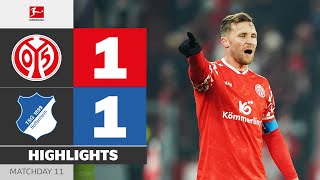 Hard-Fought Draw In Mainz | MAINZ 05 — HOFFENHEIM | Highlights | Matchday 11 – Bundesliga 2025/26