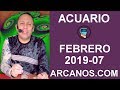 Video Horscopo Semanal ACUARIO  del 10 al 16 Febrero 2019 (Semana 2019-07) (Lectura del Tarot)