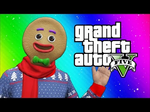 GTA 5 Online Funny Moments - Snow in Los Santos! (Snowball fights, Going to the North Pole)