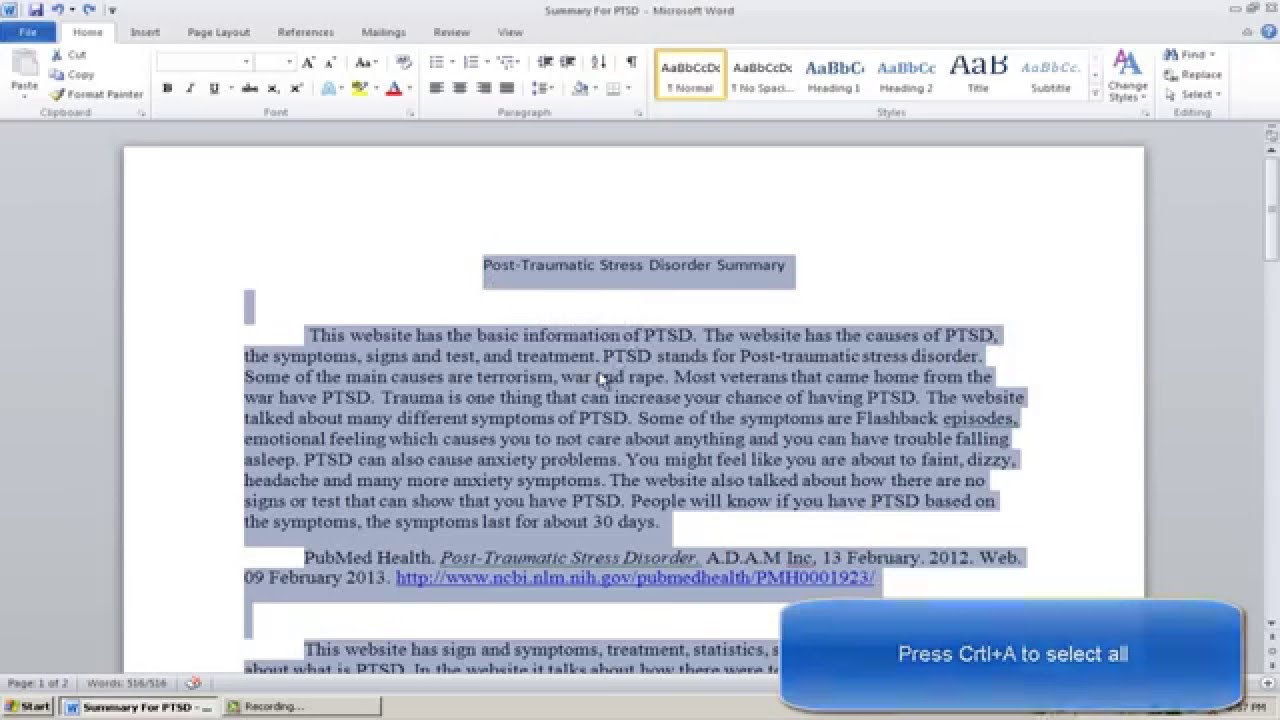 how to double space in microsoft word 2013