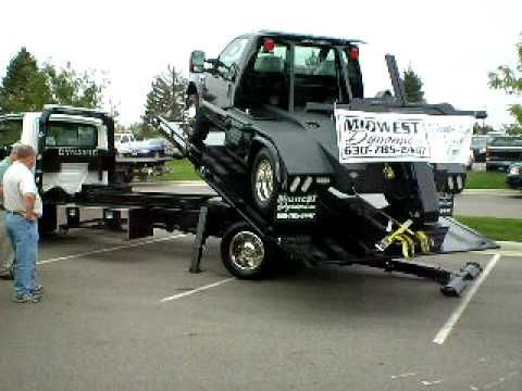 Dynamic T-180 Rotating Rollback/ Car Carrier - YouTube international wrecker wiring diagram 