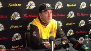 Ticats coach Kent Austin after loss to Riders