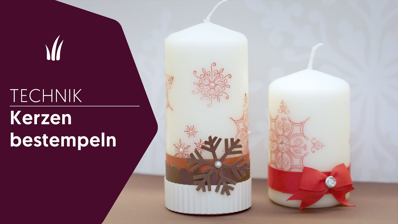 Tutorial kerzen bestempeln - YouTube