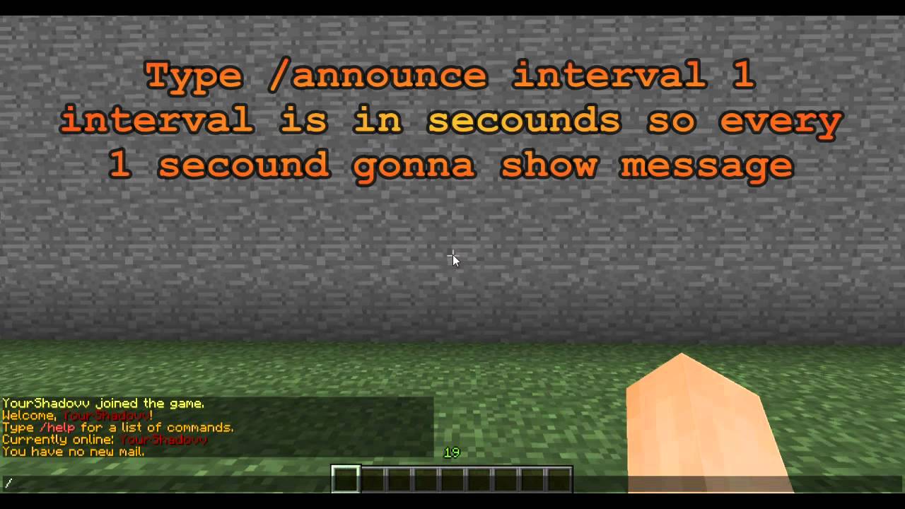 Minecraft plugin Announcer Tutorial - YouTube